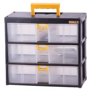 Organizador Modular 3x80 Gavetas Negro