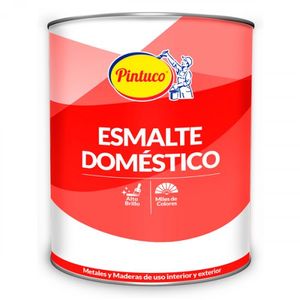 Esmalte Doméstico Acabado Superior Mate Negro x1/4 gal