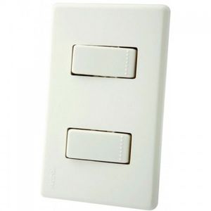 Interruptor Doble Conmutable Blanco