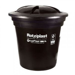 Tanque Acuaplast Unicapa Negro 2000Lt Rotoplast