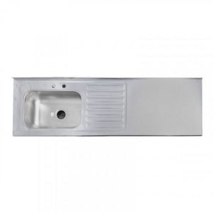 Mesón Lavaplatos Acero 180cmx52cm Izquierdo