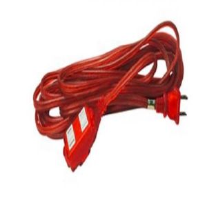 Extensión roja polarizada calibre 14 3 salidas 1,2 mts