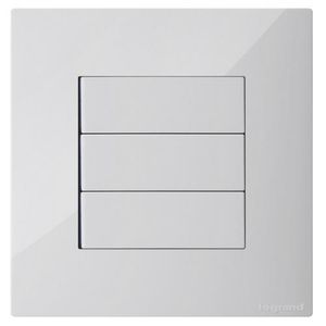 Interruptor Triple Conmutable Blanco Clickme