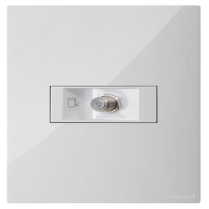 Toma Catv Coaxial Blanco Clickme