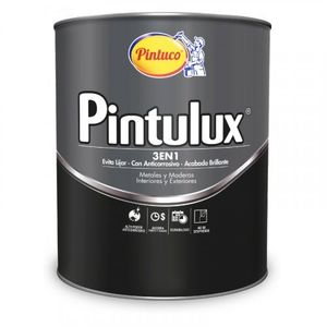 Esmalte 3 en 1 Metal Madera Brillante Teu gris Plata x1/4gal