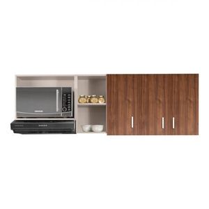 Mueble Superior Microondas Aliso 1800 Challenger Color Dark