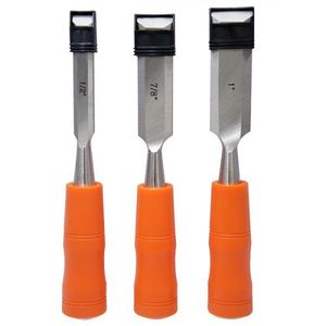 Juego 3 Piezas Formon Biselado Tapa Metalica