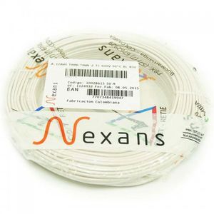 Alambre N12 Rollo 50M Nexans Blanco