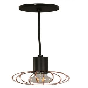 Lampara Colgante Negro 1L E27 40W 1