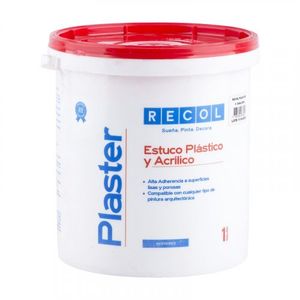 Estuco Plástico y acrílico Exteriores Interiores x1gal