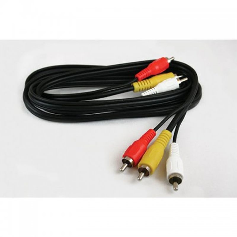 Cable Audio Video Compuesto 3 Rca x3.65m