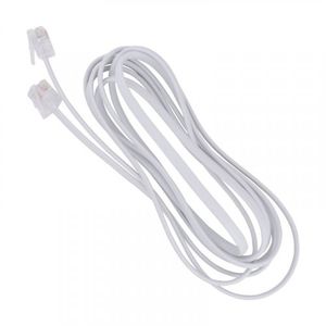 Extensión Teléfono Plano Blanca x2 m