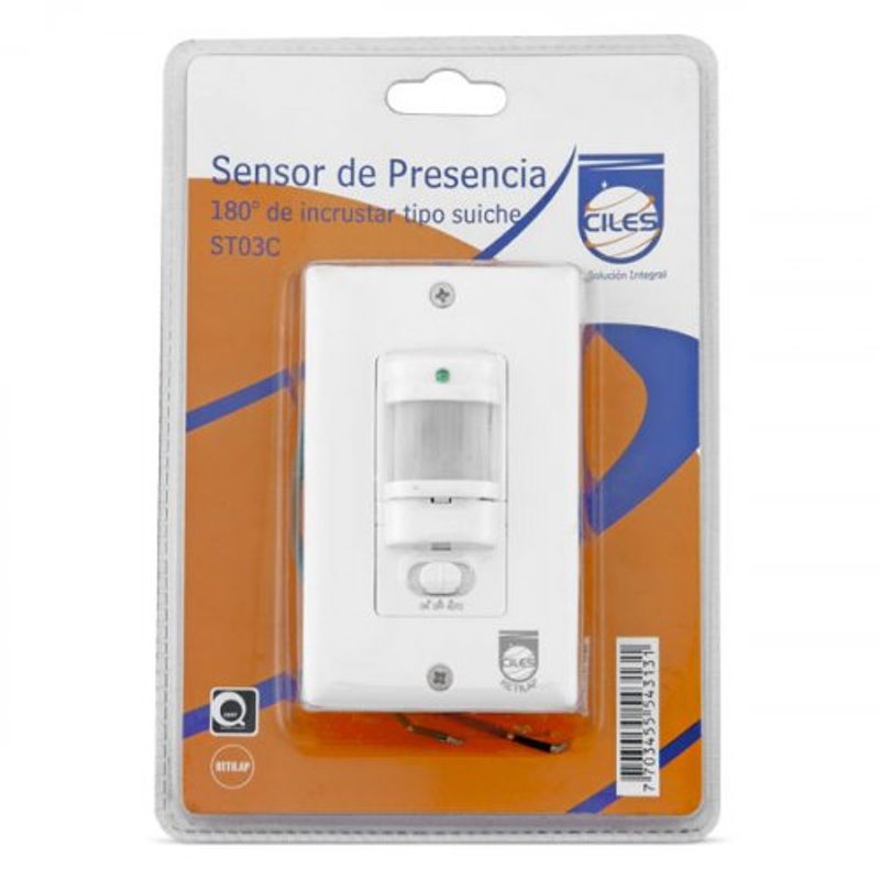 Sensor Presencia ST30C Incrustar Suiche 180°