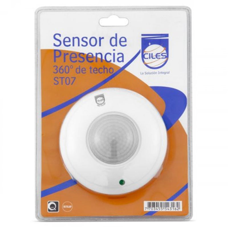 Sensor de movimiento para luces con alcance de 2 a 8 m y ángulo de 360º  Fabrilamp