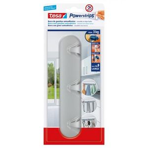 Gancho Adhesivo Perchero Cromado Tesa (x1Und)