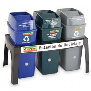 Estación De Reciclaje 44lt Base Plástica