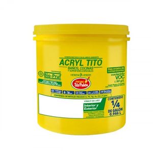 Esmalte Acryl Tito Byc Blanco Mate 1/4gl