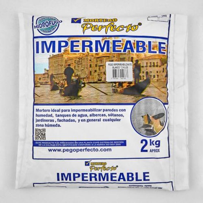 Mortero Pantalla Impermeable Sopgal para todo tipo de superficies, incluso  si están húmedas Envase kilos 5 kgs Color Gris cemento