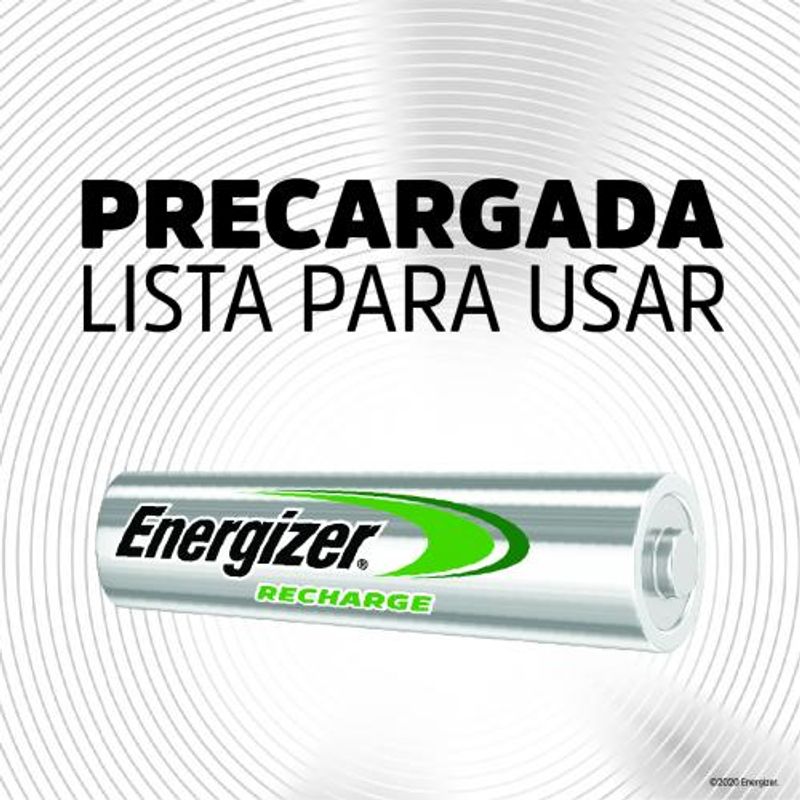 PILA RECARGABLE AA ENERGIZER (1400 MAH) X 2