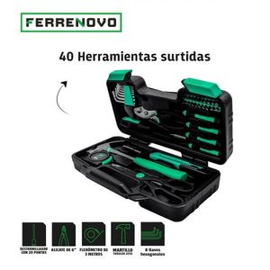 Kit De Herramientas En Caja Plástica Con Mango