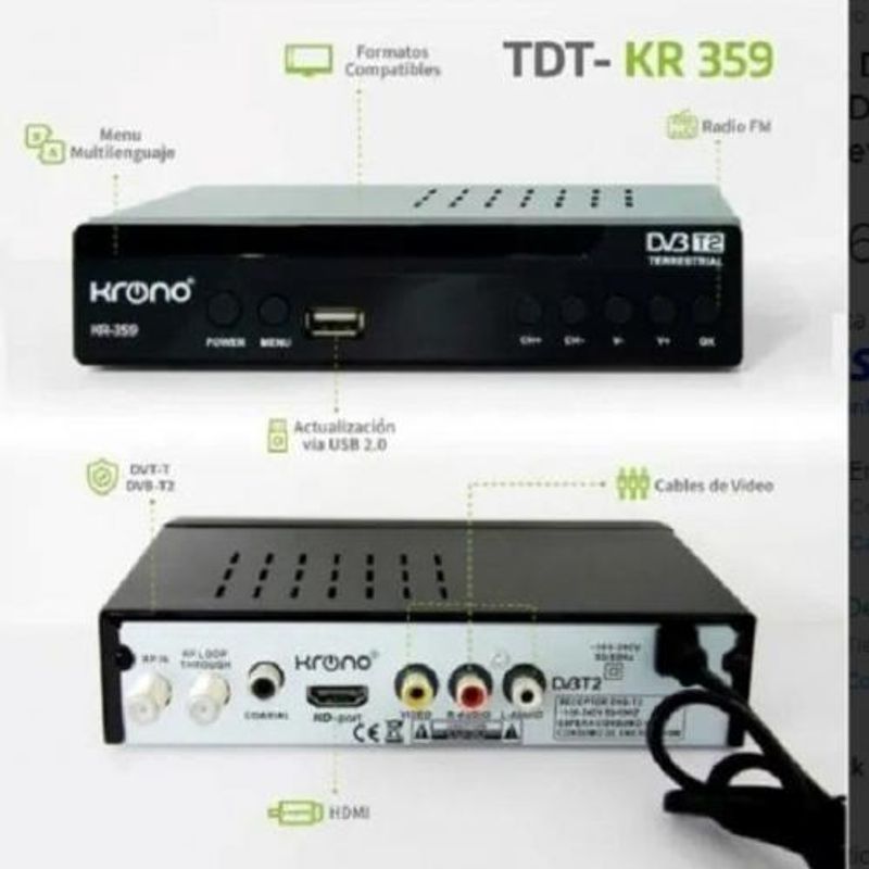 Decodificador tdt hd Imagen y sonido de segunda mano barato