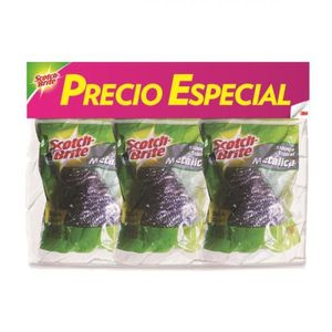 Esponjilla Acero Inoxidable Pague 2 Lleve 3