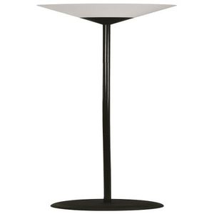 Lampara Pie 1 Luz E27 60W Blanca Acab Negro