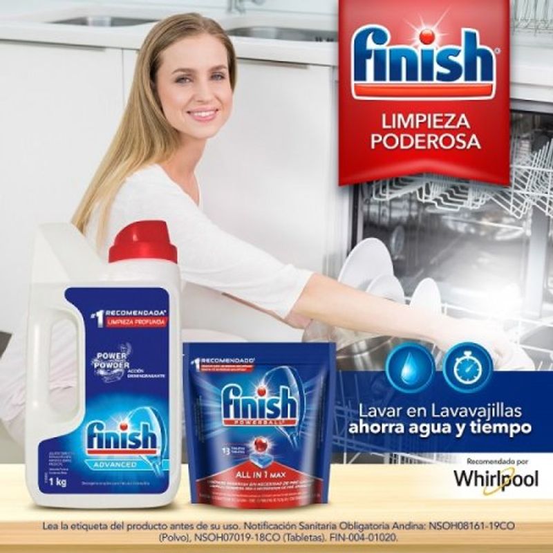 Comprar Lavavajillas Finish 82 lavados para vajillas Hogar