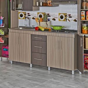 Mueble Inferior Toulouse 180 Salvaje-Humo No Incluye Mesón