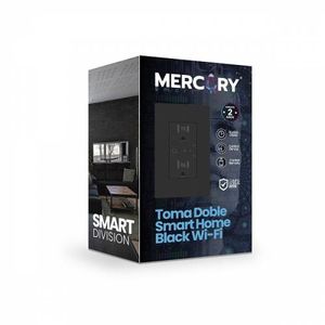 Toma Doble Smart Home Black/Wifi