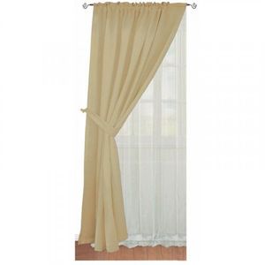 Set Cortina Lino+Velo 140x220Cm Ivory