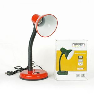 Lámpara de Escritorio Base 60W E27 Rojo
