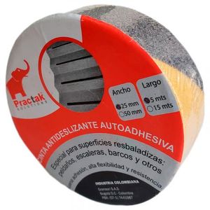 Cinta Antideslizante Negra Amarillo/Negro