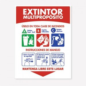 Señal Extintor 10Lb Soport C20 21x16Cm