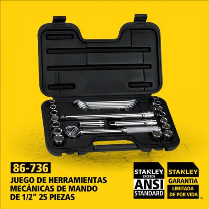 Juego Llaves Combinadas 6 Piezas Stanley - Easy