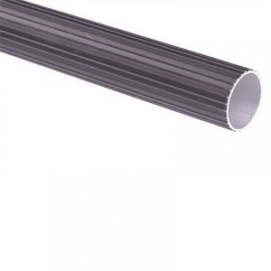 Tubo Aluminio Ranurado 1pgx2.5 Mt Café