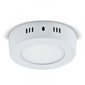 Panel Led Sobreponer Redondo 6W 6500K Luz Fría Blanco Nippon