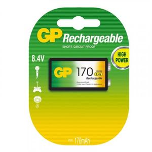 Pila Recargable 9v Nimh 170 Mah Gp