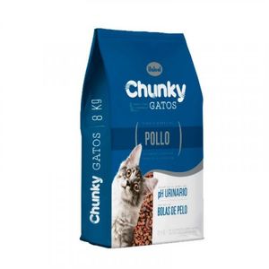 Alimento Chunky Gatos Pollo 8 Kg