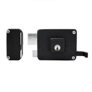 Cerradura De Sobreponer Supra Izquierda Negra