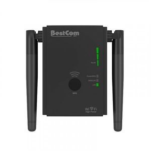 Rompemuro WIFI Alta Potencia 300 Mbps BestCom 3 en 1 Linea Profesional