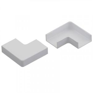Ángulo Plano 20 x 10 mm Pvc Blanco