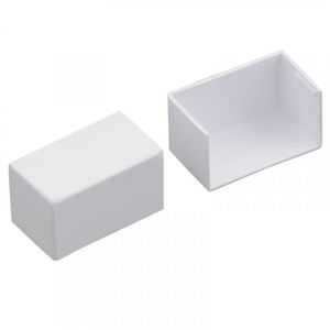 Tapa Final 40 x 25 mm Pvc Blanco