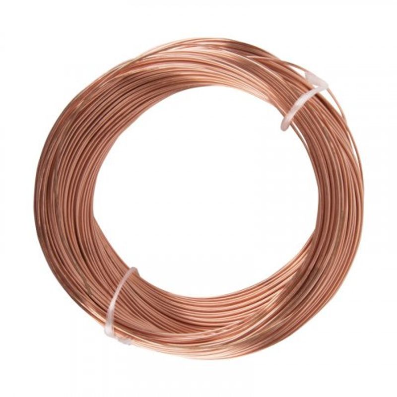 Alambre De Cobre Calibre 28 Para Joyería - 15 Yardas, Sin Revestimiento, Ideal Para Manualidades