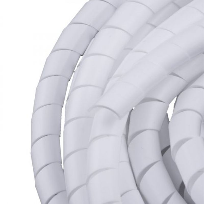 Espiral recoge cables blanca