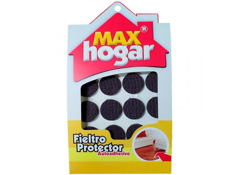 Fieltro Protector Autoadhesivo Para Muebles Max Hogar Café. - Home