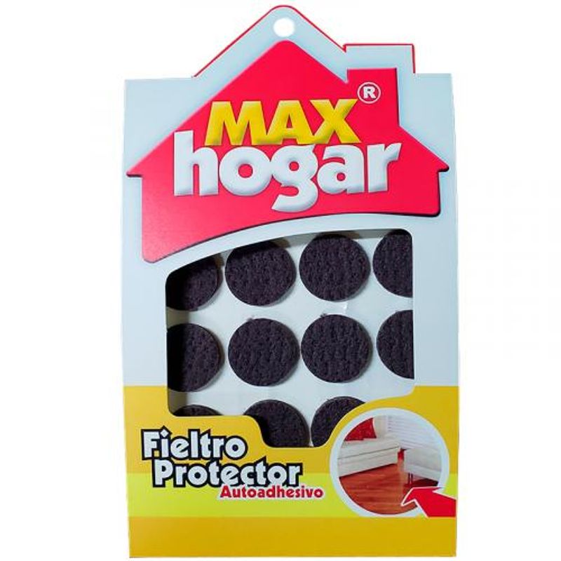 Fieltro Protector Autoadhesivo Para Muebles Max Hogar Café. - Home