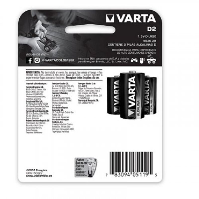 Pilas Recargables Varta AAA X 2 Und VARTA