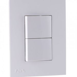 Interruptor Doble Conm Nova Blanco