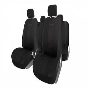 Set Funda Asiento Negro-gris 11Pzas